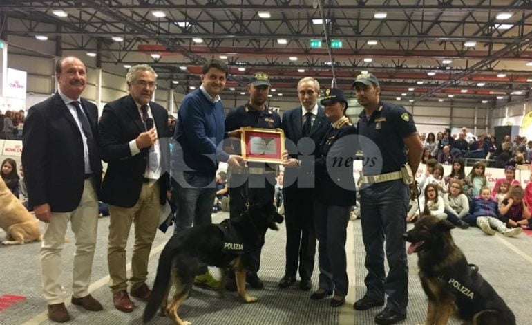 I cani poliziotto eroi del post sisma premiati al Perugia Pet Village 2016