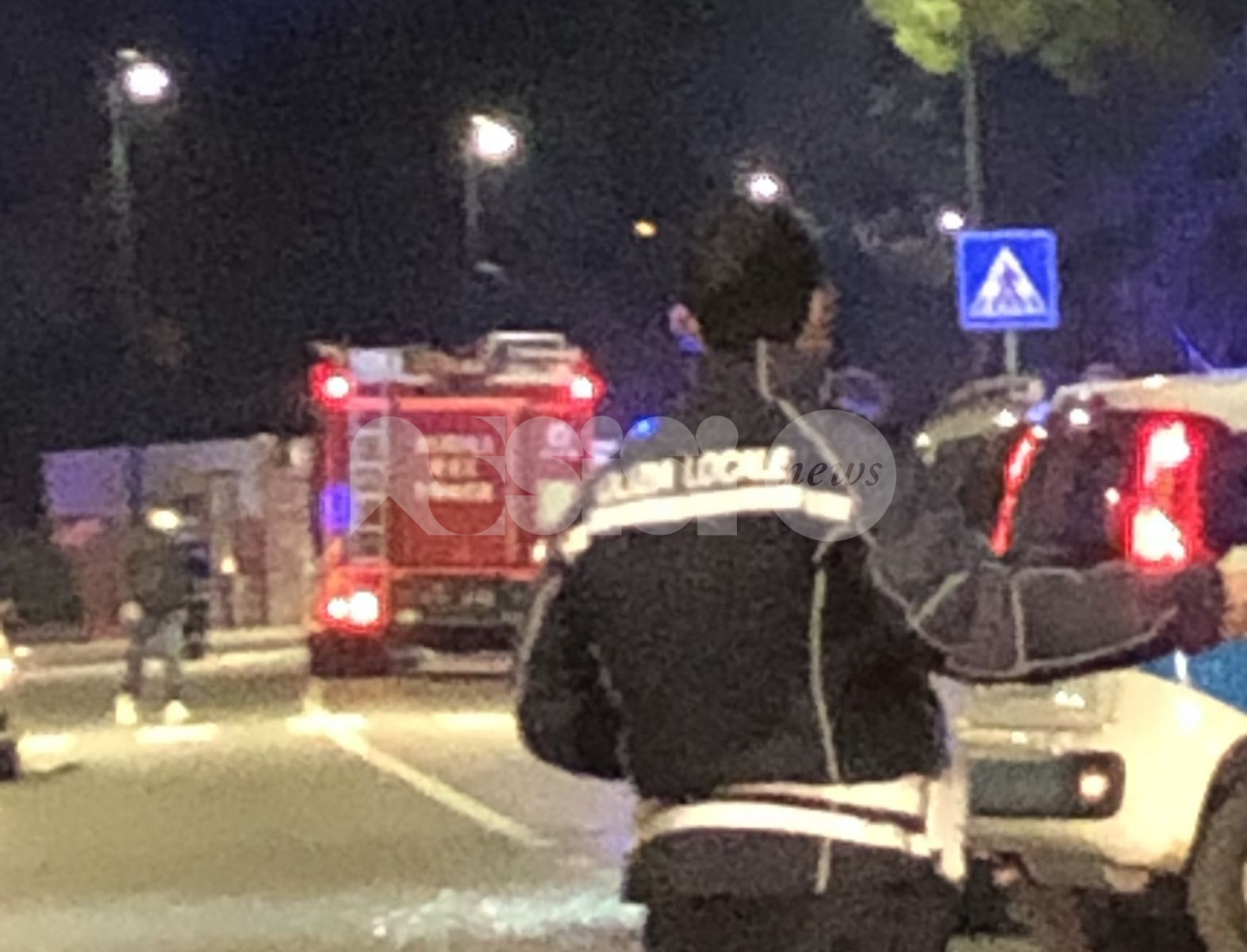 Incidente in via Ermini a Santa Maria degli Angeli, tre auto coinvolte (foto)