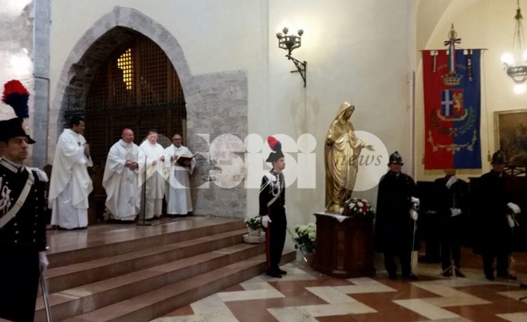 Messa in ricordo del vicebrigadiere Renzo Rosati al Santuario della Spogliazione di Assisi