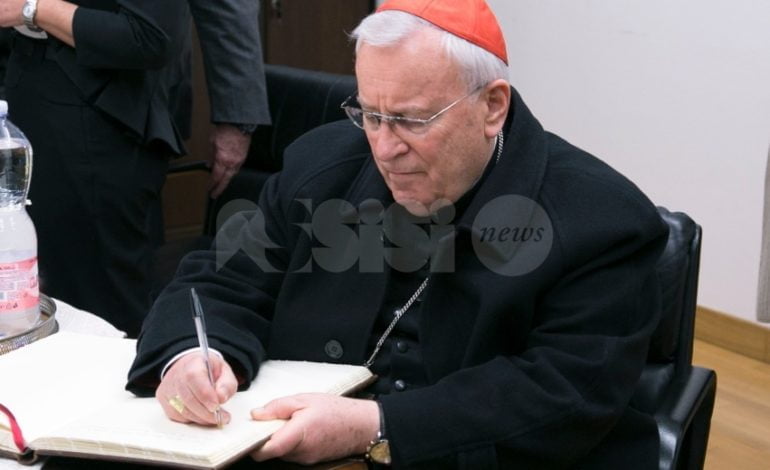 Il Cardinale Gualtiero Bassetti pellegrino alla Porziuncola di Santa Maria
