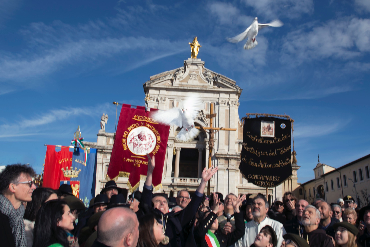 Piatto di Sant'Antonio Abate 2020, a Santa Maria degli Angeli si rinnova la tradizione (foto+video)