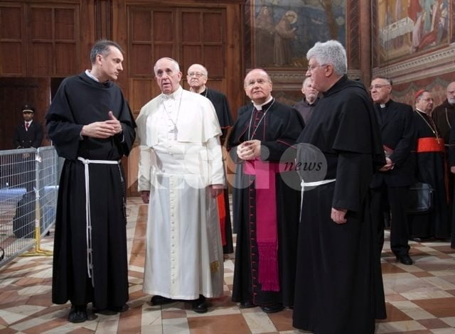 Cinque anni di Papa Francesco, gli auguri dei Frati di Assisi a Bergoglio