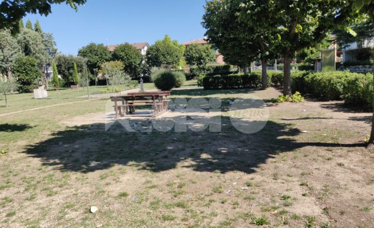Movida, a Petrignano ne fa le spese il parco: la segnalazione (foto)