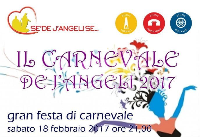 Il Carnevale de j'angeli 2017 sabato 18 febbraio al Palaeventi