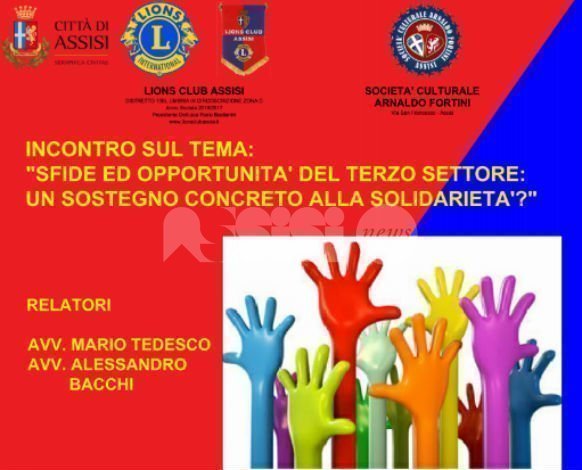 Riforma del terzo settore, incontro della Società Culturale Arnaldo Fortini e del Lions Club di Assisi