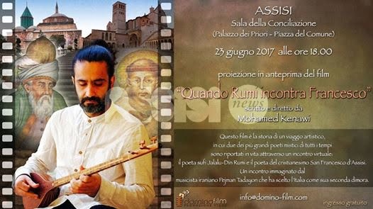 Quando Rumi incontra Francesco, anteprima ad Assisi il 23 giugno