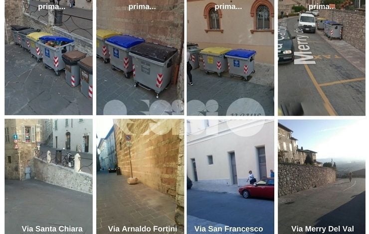 Rifiuti, dal centro di Assisi spariscono i cassonetti: parte la raccolta personalizzata