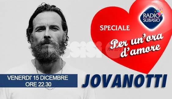 Lorenzo Jovanotti a Radio Subasio per lo speciale Per un’ora d’amore