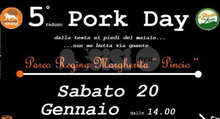 Assisi, al Pincio il 20 gennaio torna il Pork day 2018
