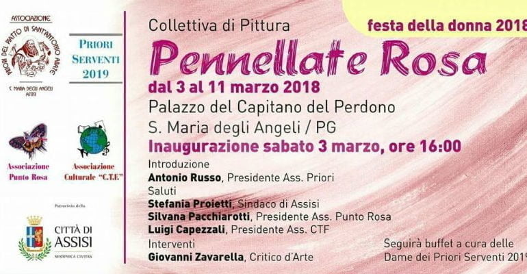 A Santa Maria torna la mostra Pennellate Rosa, dal 3 all’11 marzo