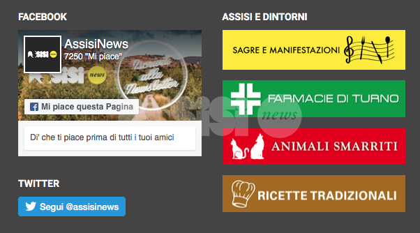 AssisiNews si arricchisce con le sezioni animali smarriti, farmacie e ricette