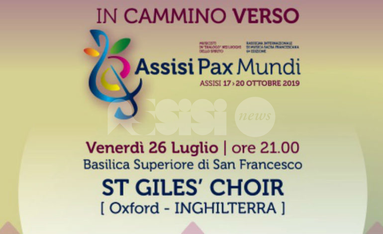 St Giles’ Choir, da Oxford a In cammino verso Assisi Pax Mundi