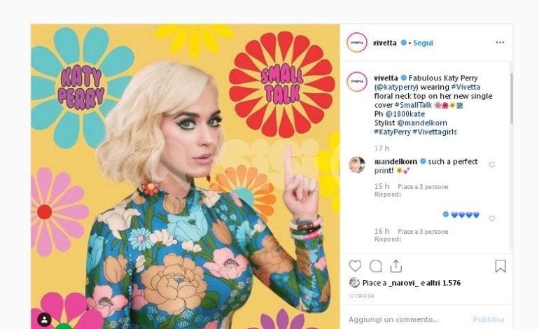 Katy Perry veste Vivetta per il nuovo singolo Small Talk