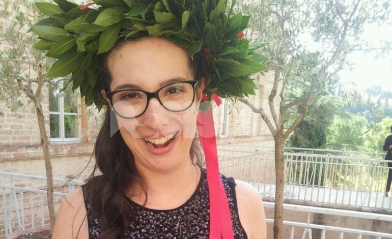 Rita Elena Paccoi, laureata da record ad Assisi: ha appena 22 anni