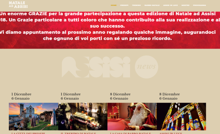Natale ad Assisi, solidale, sostenibile e…col sito ‘fermo’