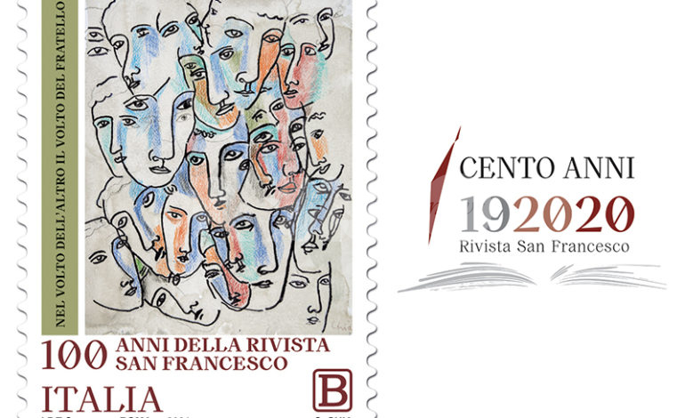 Francobollo per la Rivista San Francesco, si festeggiano i cento anni con un’opera di Sandro Chia