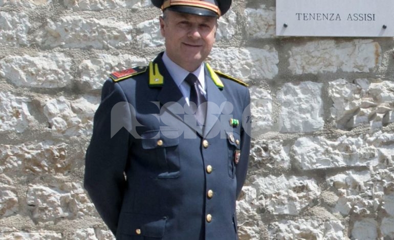 Il luogotenente Francesco Ferrara comandante della Finanza di Assisi