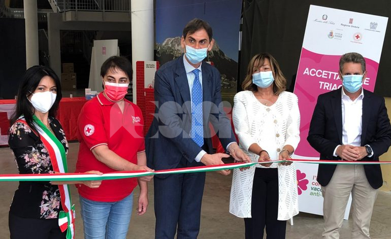 Inaugurato il Punto vaccinale straordinario di Confindustria Umbria (foto)