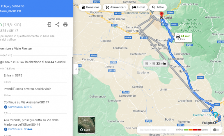 Via Assisana, via di Mezzo e via Renaiola, “Troppo traffico per colpa dei navigatori”