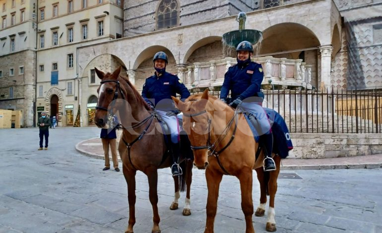 Equipaggi a cavallo della polizia di Stato per un maggiore controllo: domani tocca ad Assisi