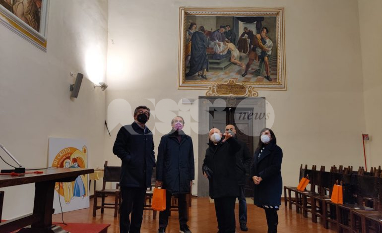 Santuario della Spogliazione, Nencini e Alessandrini in visita ad Assisi