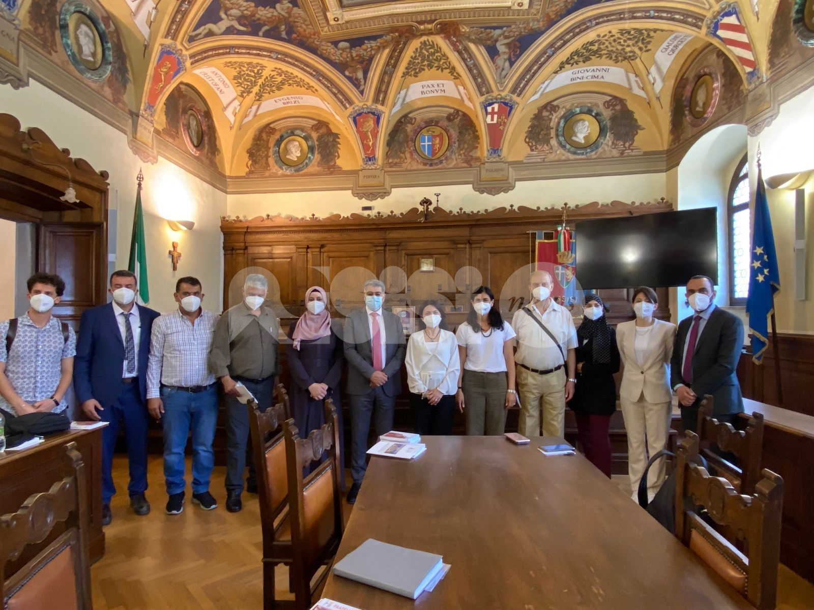 Una delegazione di sindaci palestinesi ricevuta in Comune ad Assisi